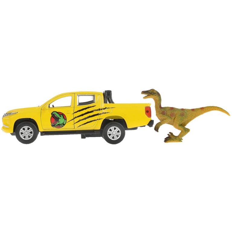 Машина Mitsubishi L200 Динозавры с динозавром 13 см
