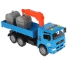 Машина со светом и звуком KAMAZ Манипулятор 28 см синяя ТМ Технопарк