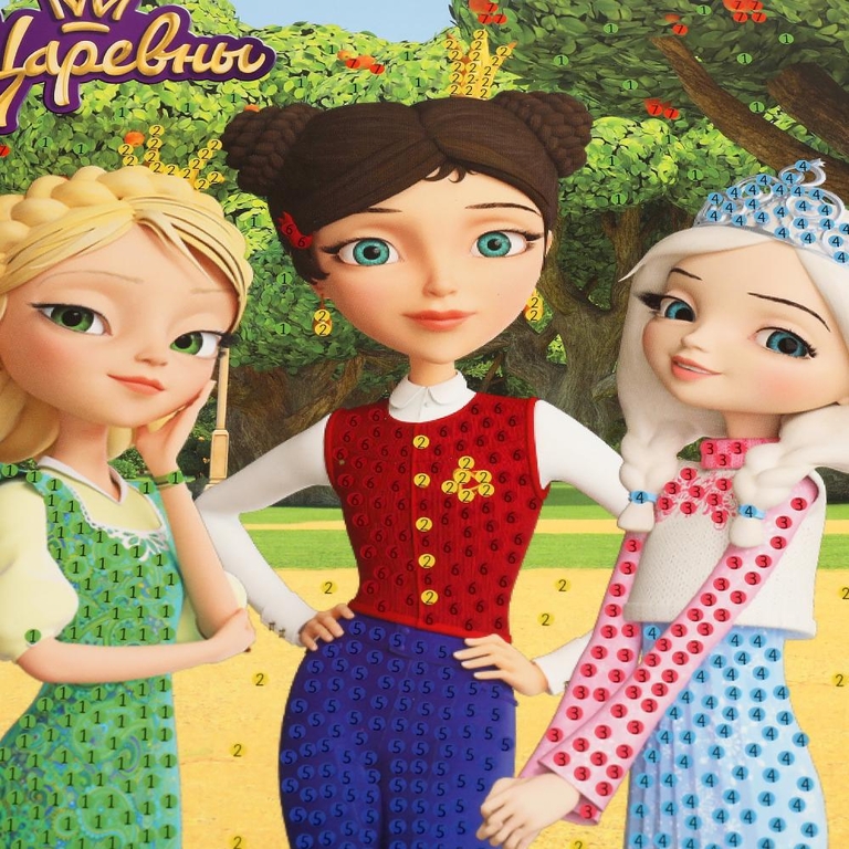 Набор для творчества Царевны алмазная мозаика ТМ MultiArt