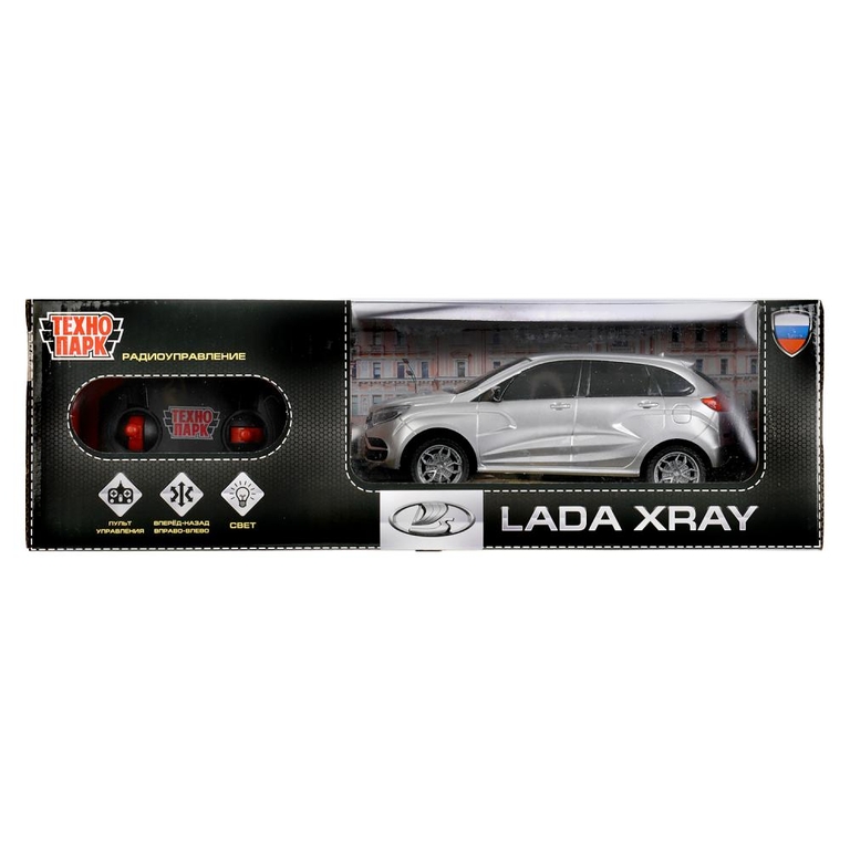 Машина на радиоуправлении LADA XRAY свет серебристая 18 см
