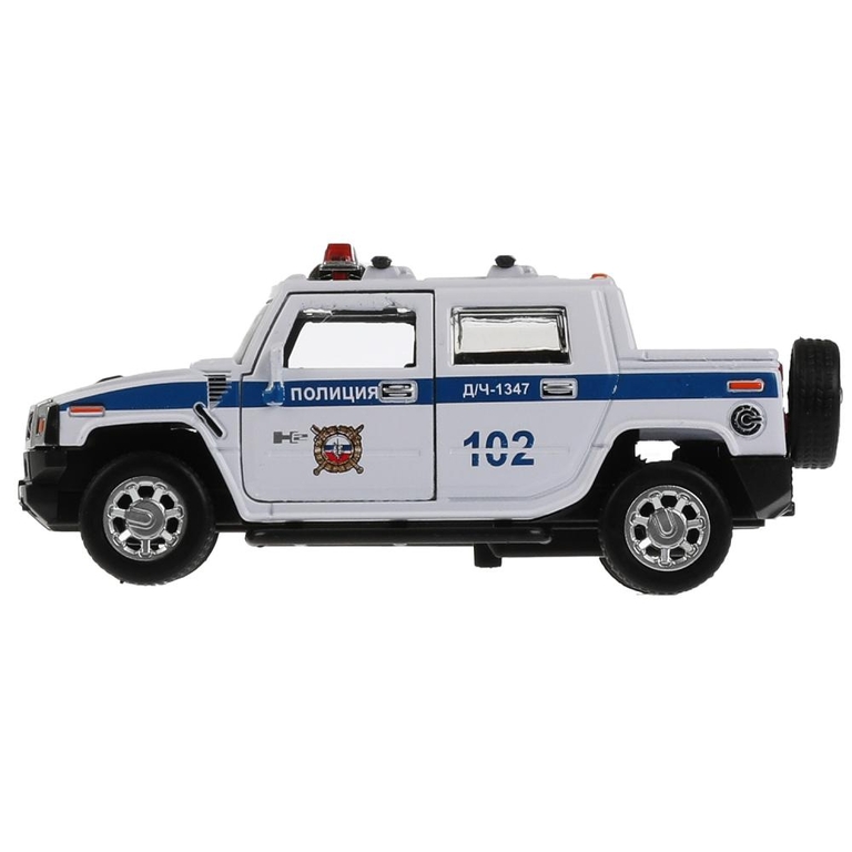 Машина Hummer H2 Pickup Полиция 12 см белый ТМ Технопарк