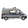 Модель металлическая свет - звук RENAULT MASTER ПОЛИЦИЯ 14 см сесребристый