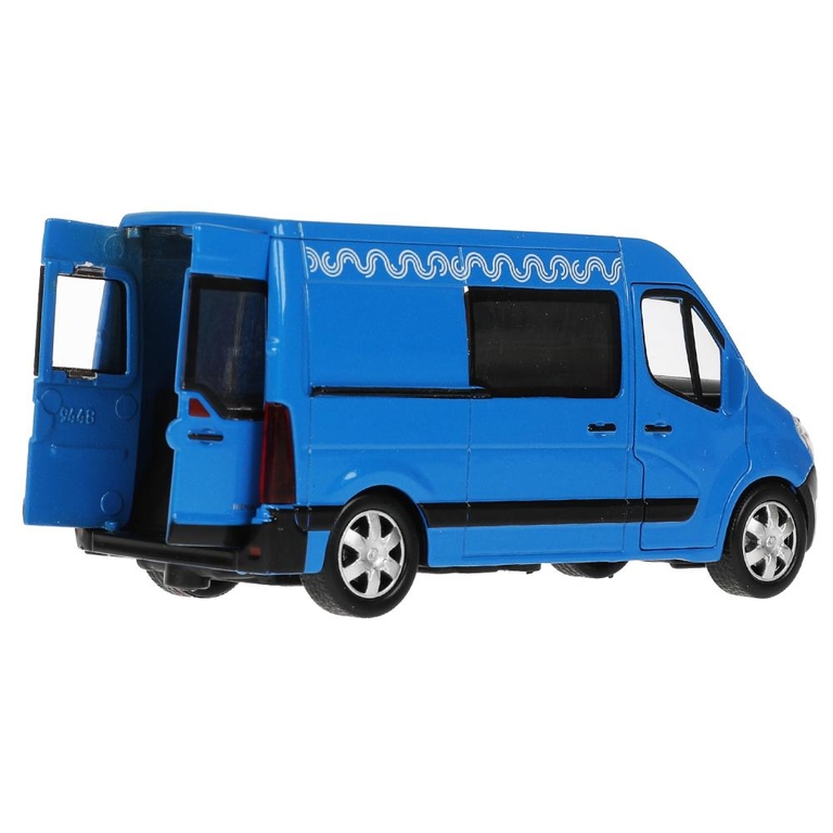 Машина металл RENAULT master МИКРОАВТОБУС 14 см, синий