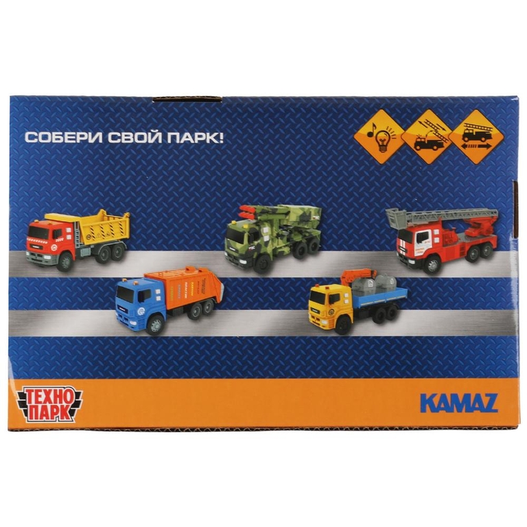 Машина пластик со светом и звуком KAMAZ ПОЖАРНАЯ МАШИНА 17 см