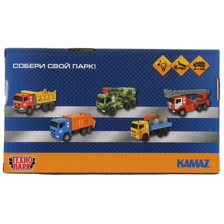 Модель KAMAZ Самосвал 17 см красный ТМ Технопарк