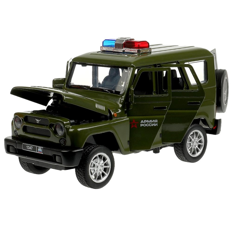 Модель металлическая свет-звук UAZ ХАНТЕР АРМИЯ РОССИИ 17 см