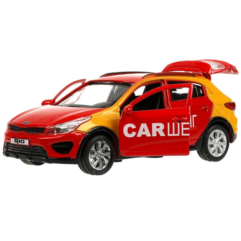 Модель металлическая Kia Rio X Каршеринг 12 см
