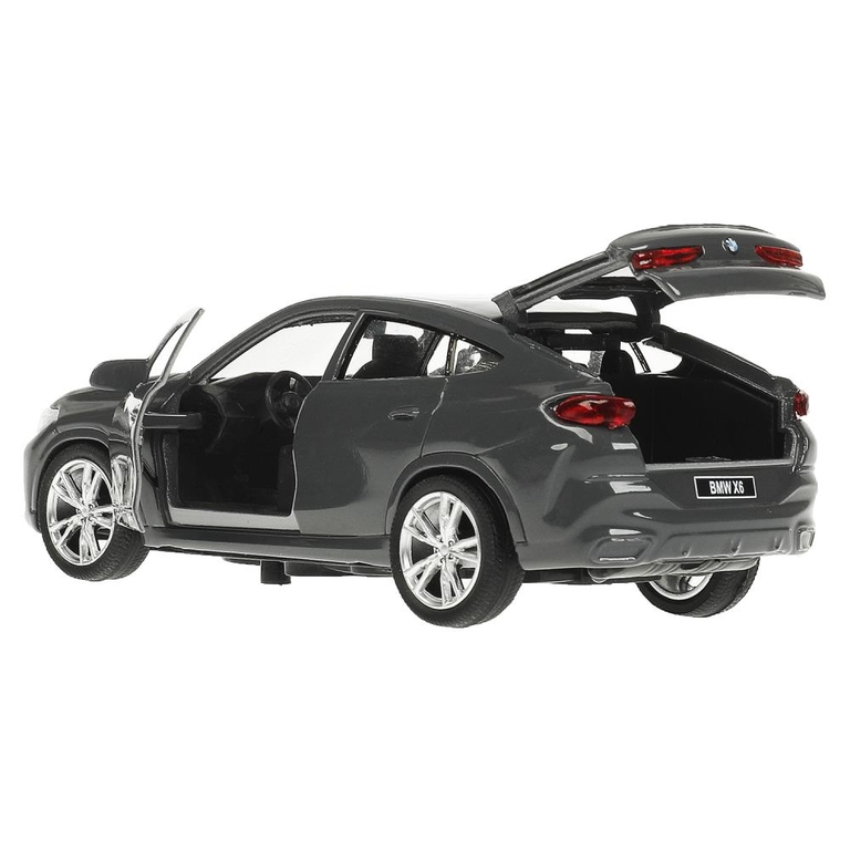 Модель металлическая BMW X6 12 см темно серый