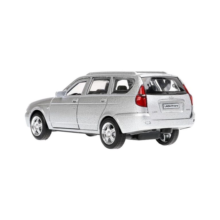 Модель металлическая LADA PRIORA длина 12 см серебристый