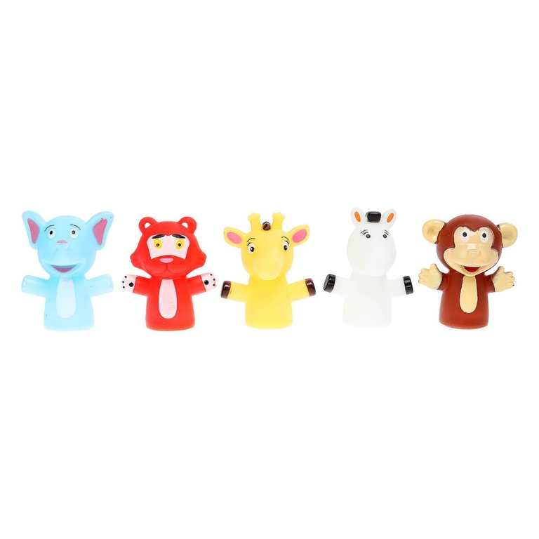 Игрушка пластизоль пальчиковый театр животные 5 шт