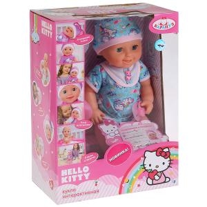Пупс hello kitty 40 см 3 функции пьет и писает
