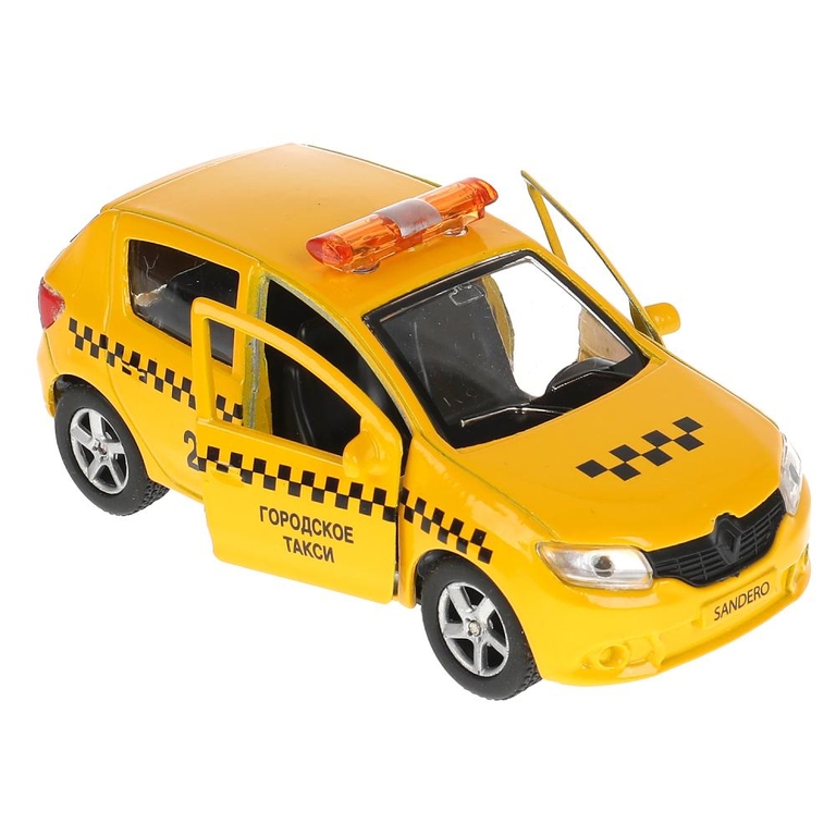 Модель металлическая RENAULT sandero ТАКСИ 12 см