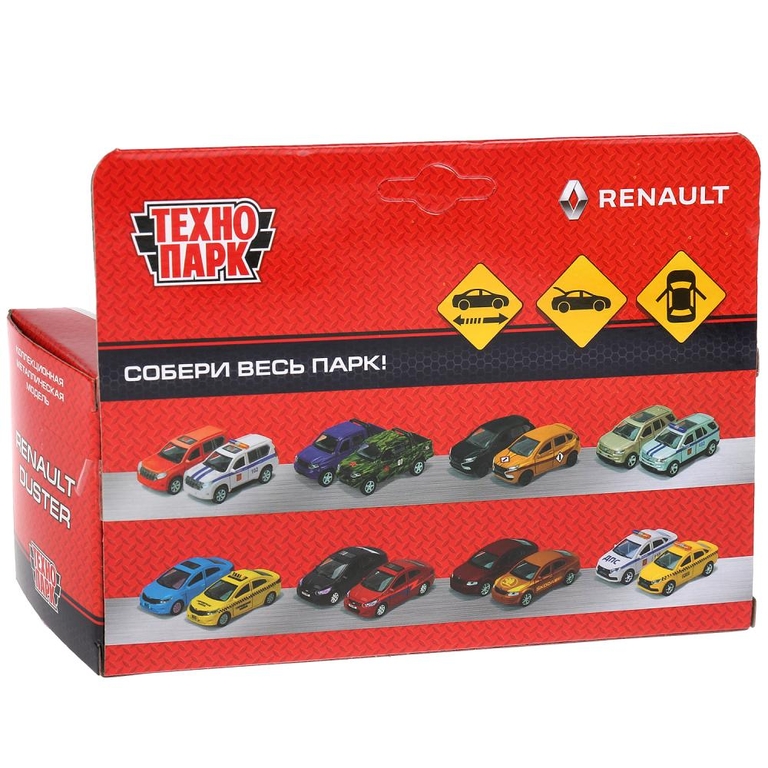 Машина Renault Duster цвет серебристый 12см