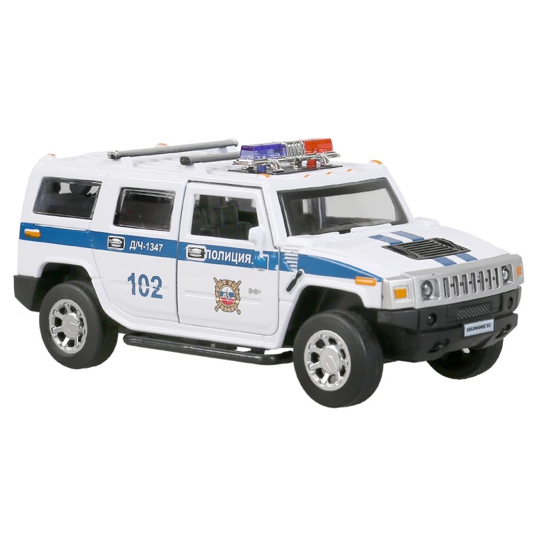 Машина со светом и звуком Hummer H2 Полиция белая