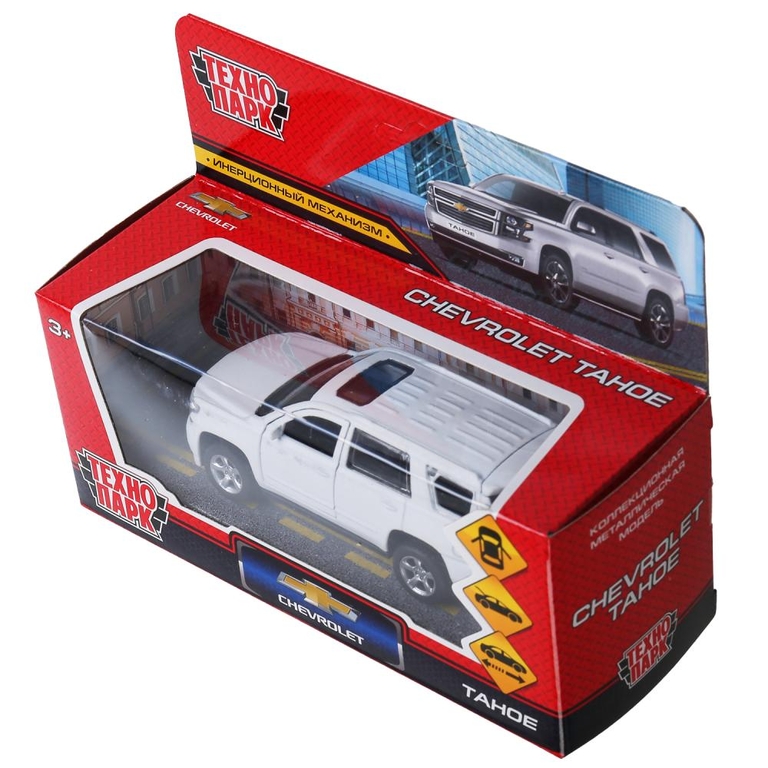 Машина Chevrolet Tahoe Матовый 12 см белый