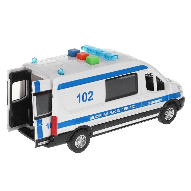 Машина со светом и звуком Ford Transit Полиция ТМ Технопарк