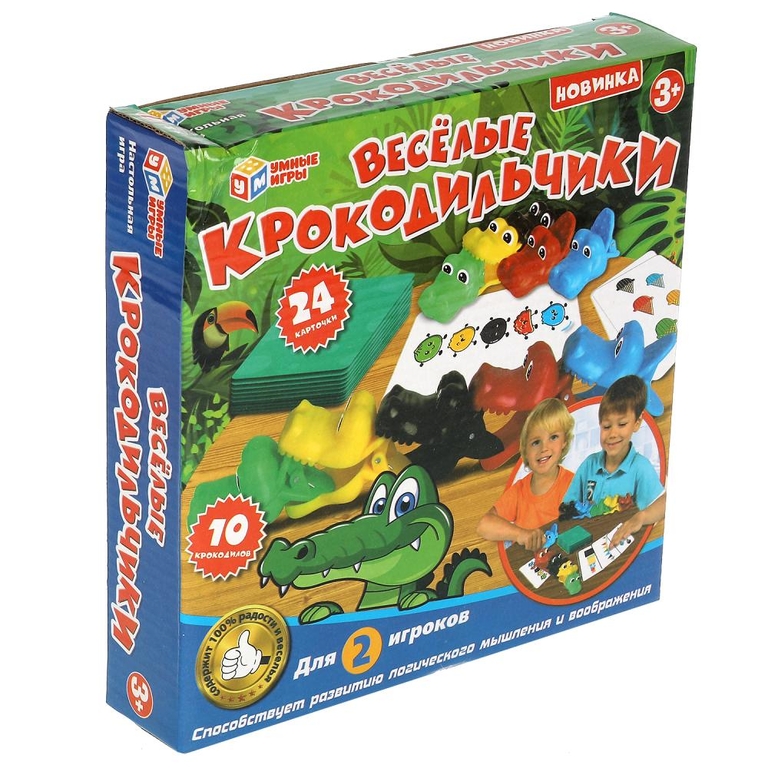 Настольная игра веселые крокодильчики ТМ Играем вместе