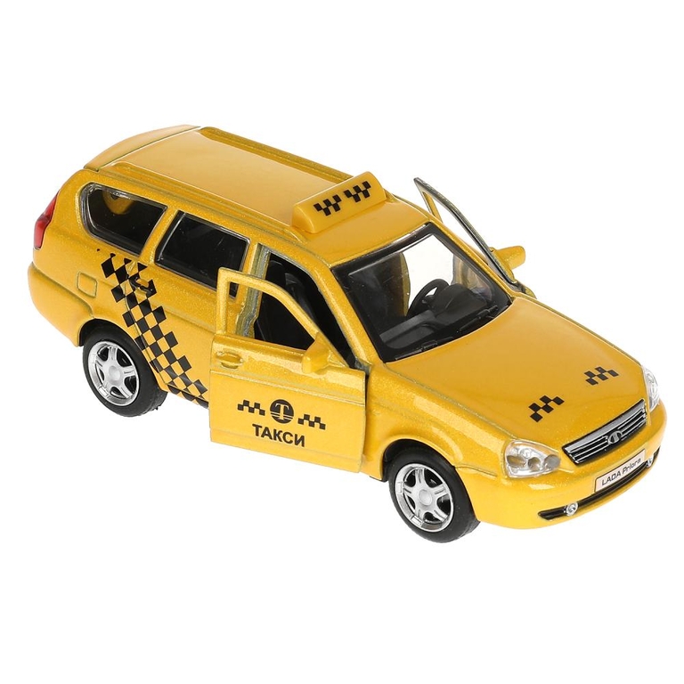 Машина LADA 2171 Priora Такси жёлтого цвета
