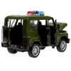 Модель металлическая свет-звук UAZ ХАНТЕР АРМИЯ РОССИИ 17 см