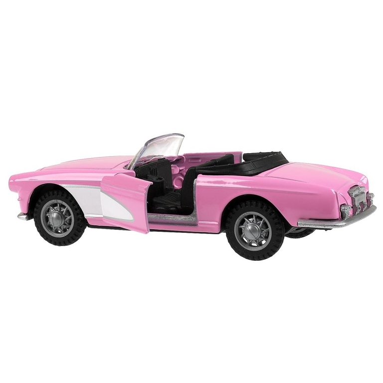 Модель металлическая кабриолет barbie свет - звук 12 см