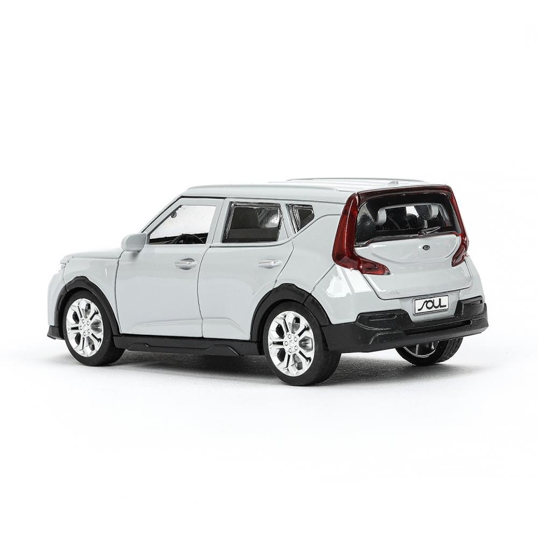 Модель металлическая KIA soul длина 12 см серебряный