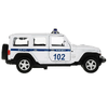 Модель металлическая JEEP WRANGLER SAHARA ПОЛИЦИЯ 12 см белый
