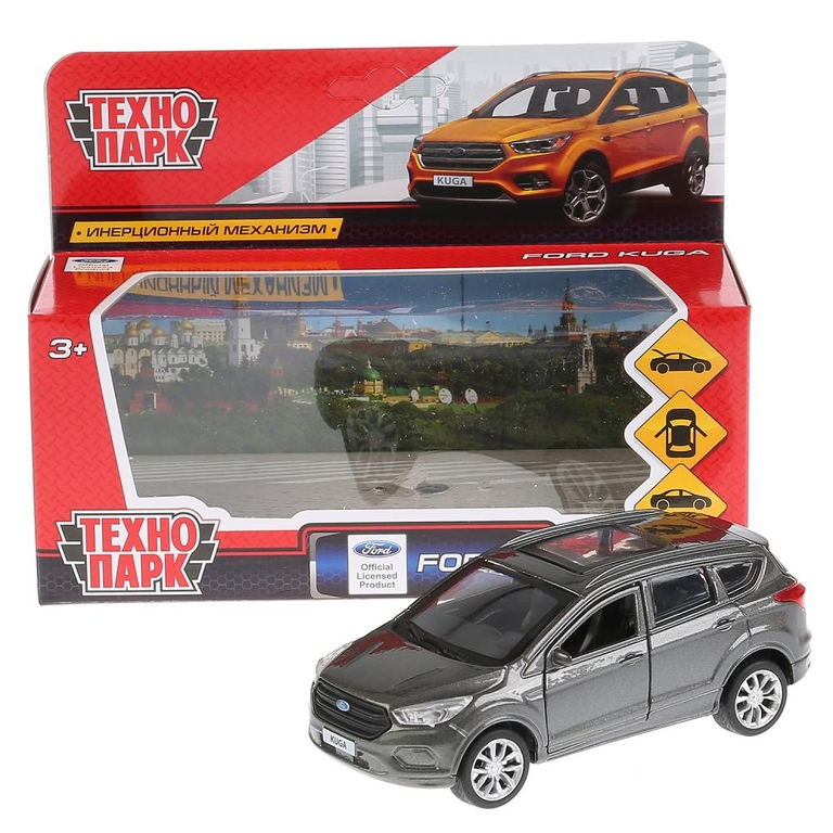 Модель металлическая FORD KUGA длина 12 см, серый