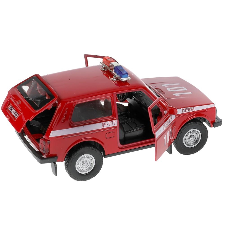 Игрушка со светом и звуком ПОЖАРНАЯ ЧАСТЬ 22 см ворота LADA 4x4