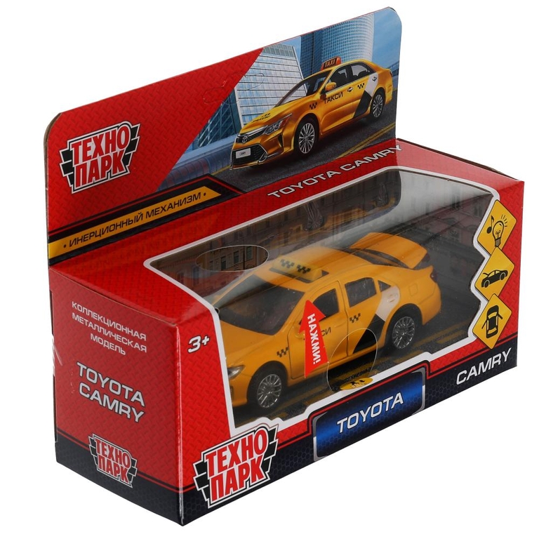 Модель Toyota Camry Такси 12 cm ТМ Технопарк