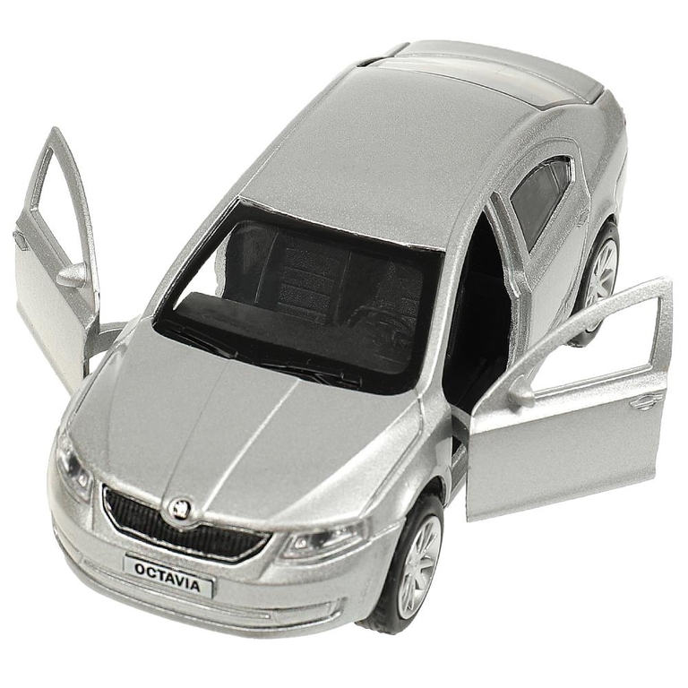 Модель металлическая SKODA OCTAVIA 12 см серебристый