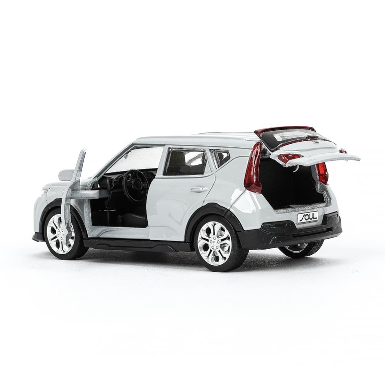Модель металлическая KIA soul длина 12 см серебряный