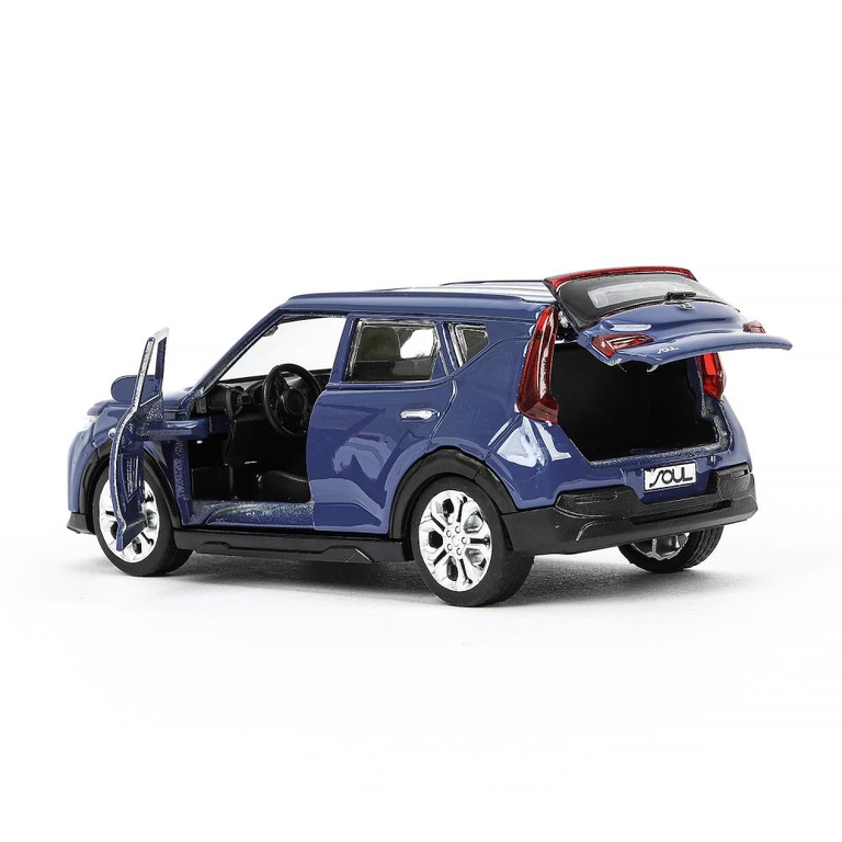Модель металлическая KIA soul длина 12 см темно - синий