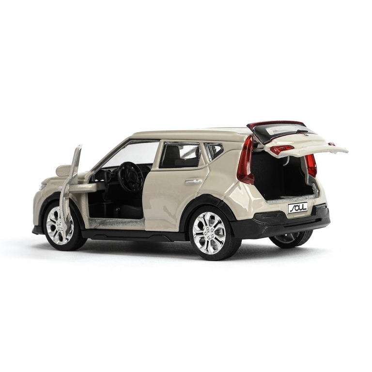Модель металлическая KIA soul длина 12 см серый