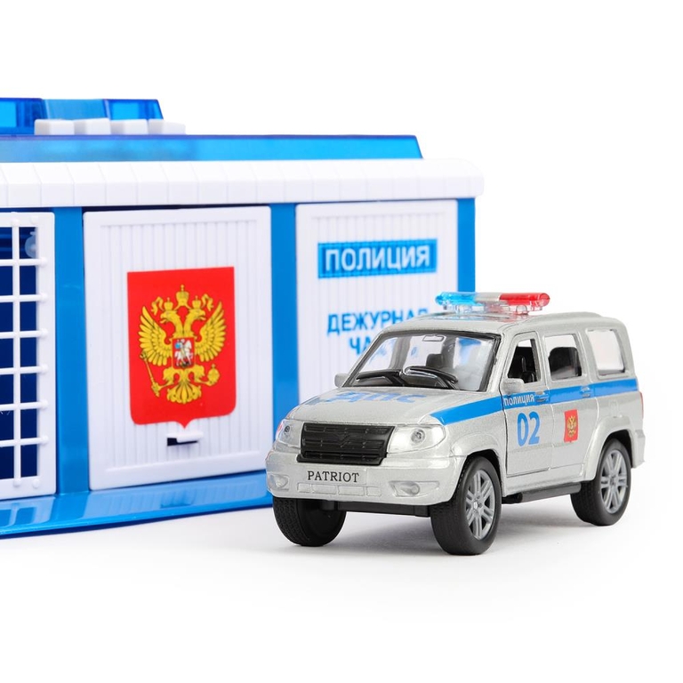 Игрушка ПОЛИЦЕЙСКИЙ УЧАСТОК 22 см, ворота, УАЗ патриот