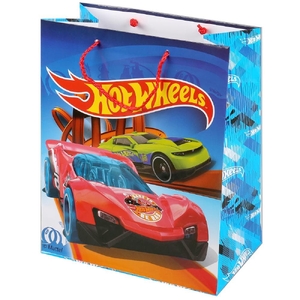Пакет подарочный hot wheels 26х32х14см, глянцевый