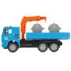 Машина со светом и звуком KAMAZ Манипулятор 28 см синяя ТМ Технопарк