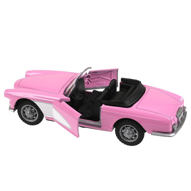 Модель металлическая кабриолет barbie свет - звук 12 см