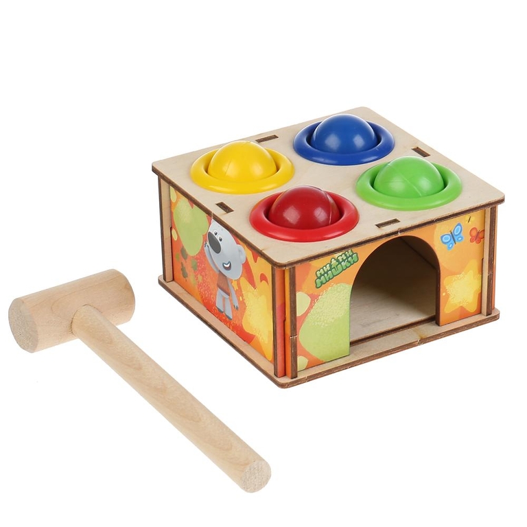 Игрушка деревянная буратино настольная игра Стучалка