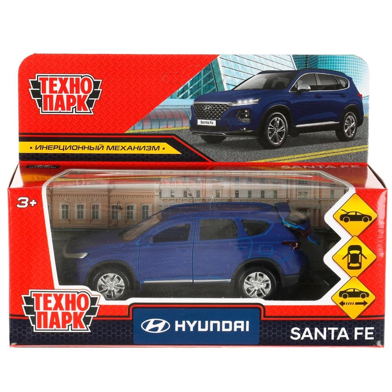 Модель металлическая HYUNDAI SANTAFE SOFT 12 см  синий