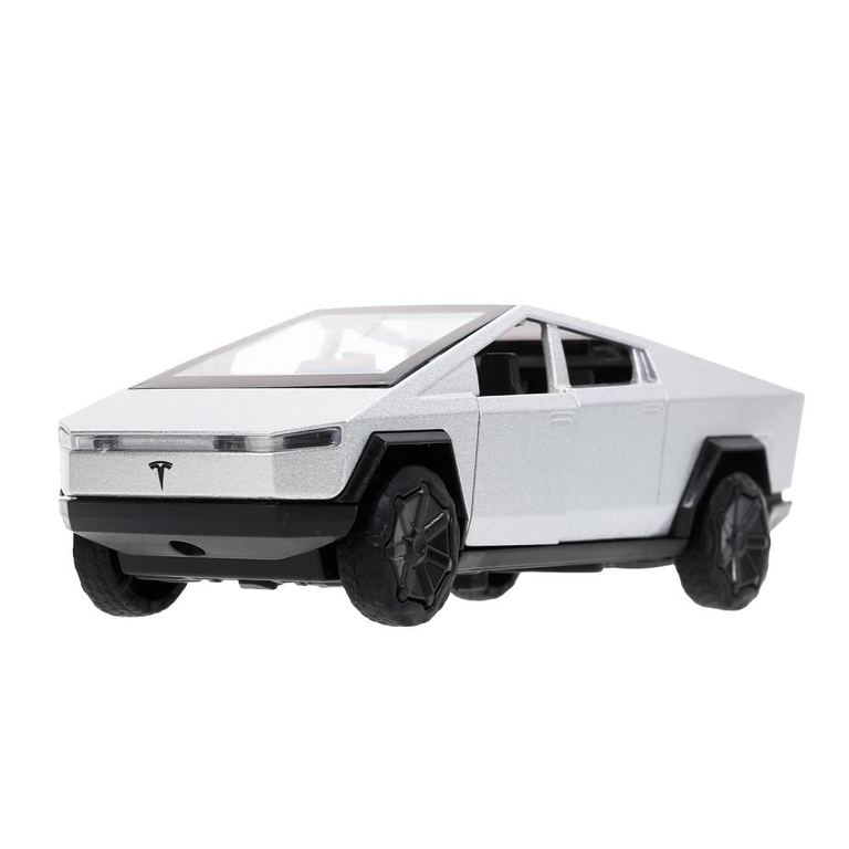 Модель металлическая tesla cybertruck 13,7 см серебристый