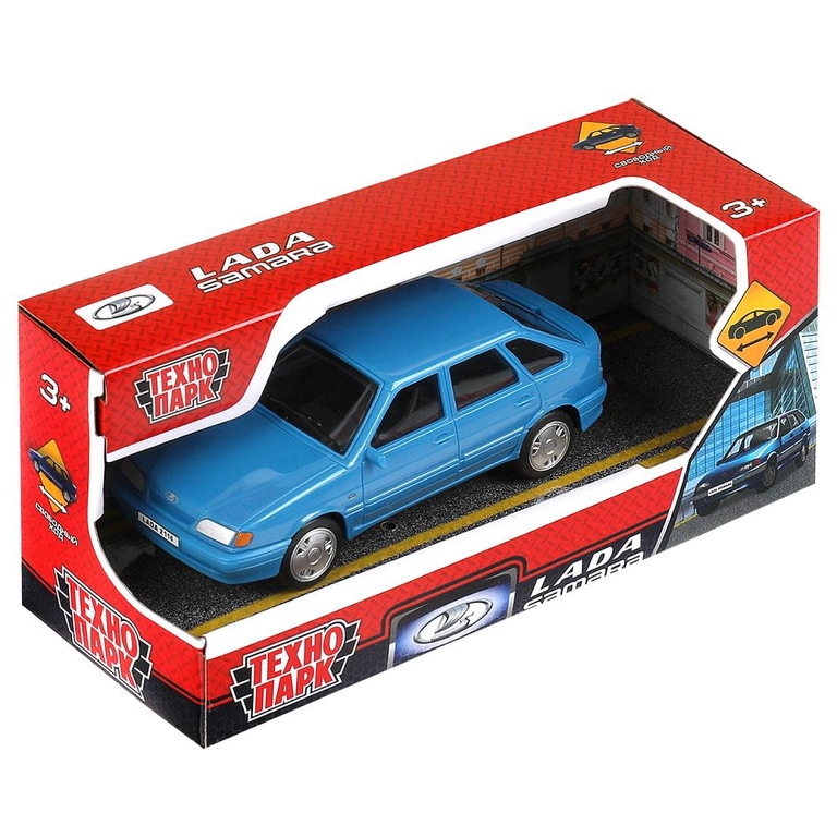 Модель пластиковая LADA LADA - 2114 "SAMARA" без дверей, 11 cm, синий