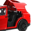 Модель металлическая tesla model x plaid 12 см красный