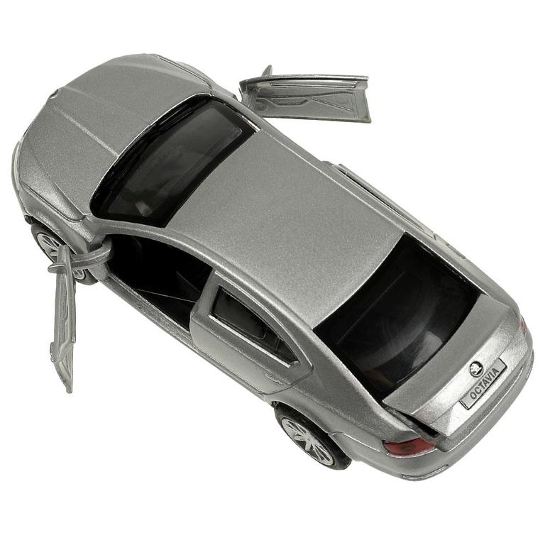 Модель металлическая SKODA OCTAVIA 12 см серебристый