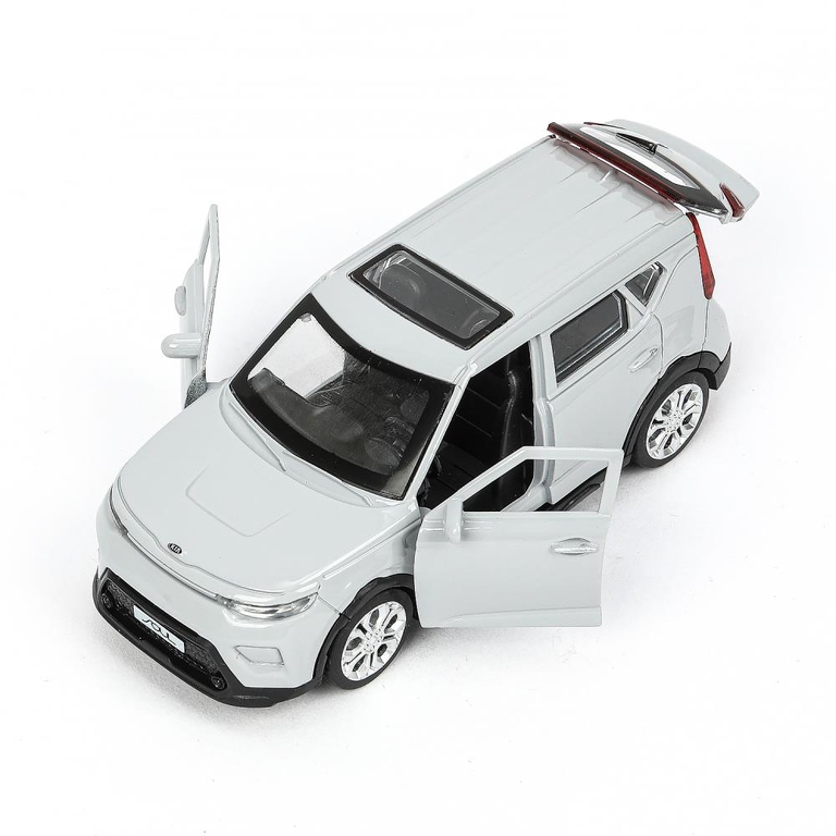 Модель металлическая KIA soul длина 12 см серебряный