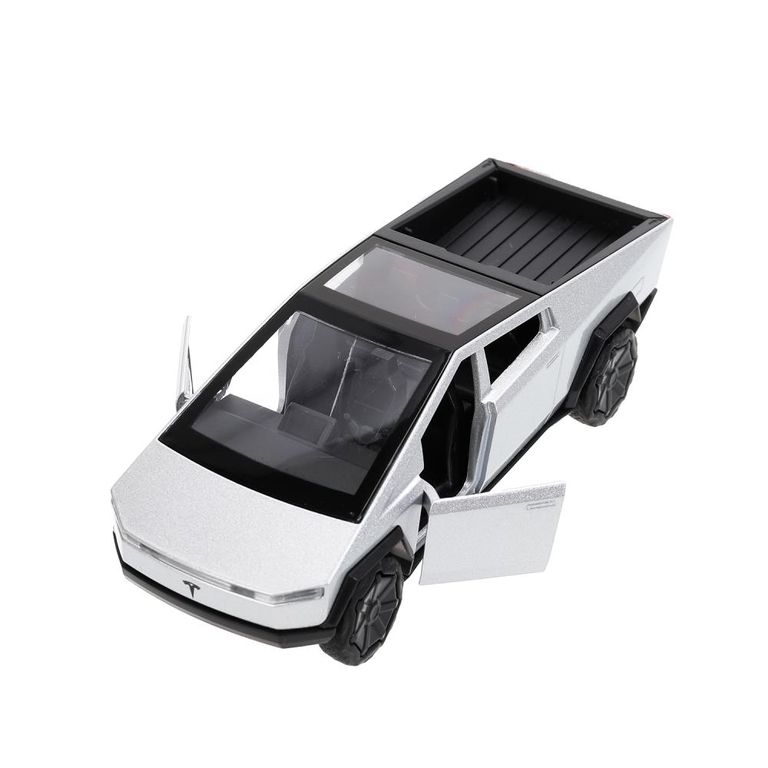 Модель металлическая tesla cybertruck 13,7 см серебристый