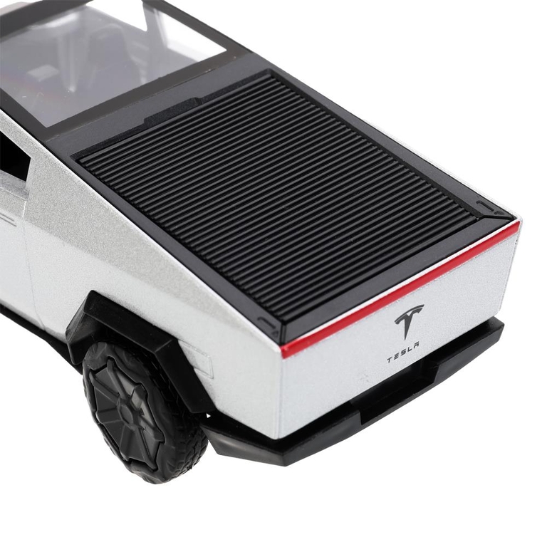 Модель металлическая tesla cybertruck 13,7 см серебристый