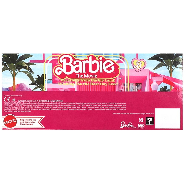 Модель металлическая кабриолет barbie свет - звук 12 см