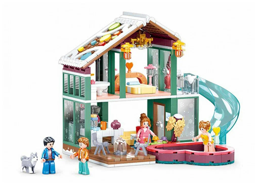 Конструктор  дом с фигурками 439 дет