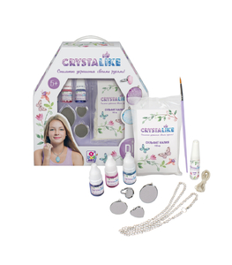 Набор для творчества 1toy crystalike 3 подвески кольцо
