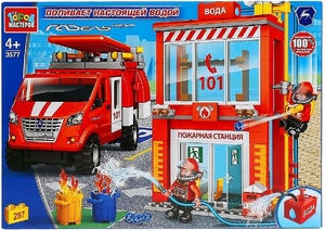 Конструктор Город Мастеров Пожарная база с водой с фигурками 297 деталей